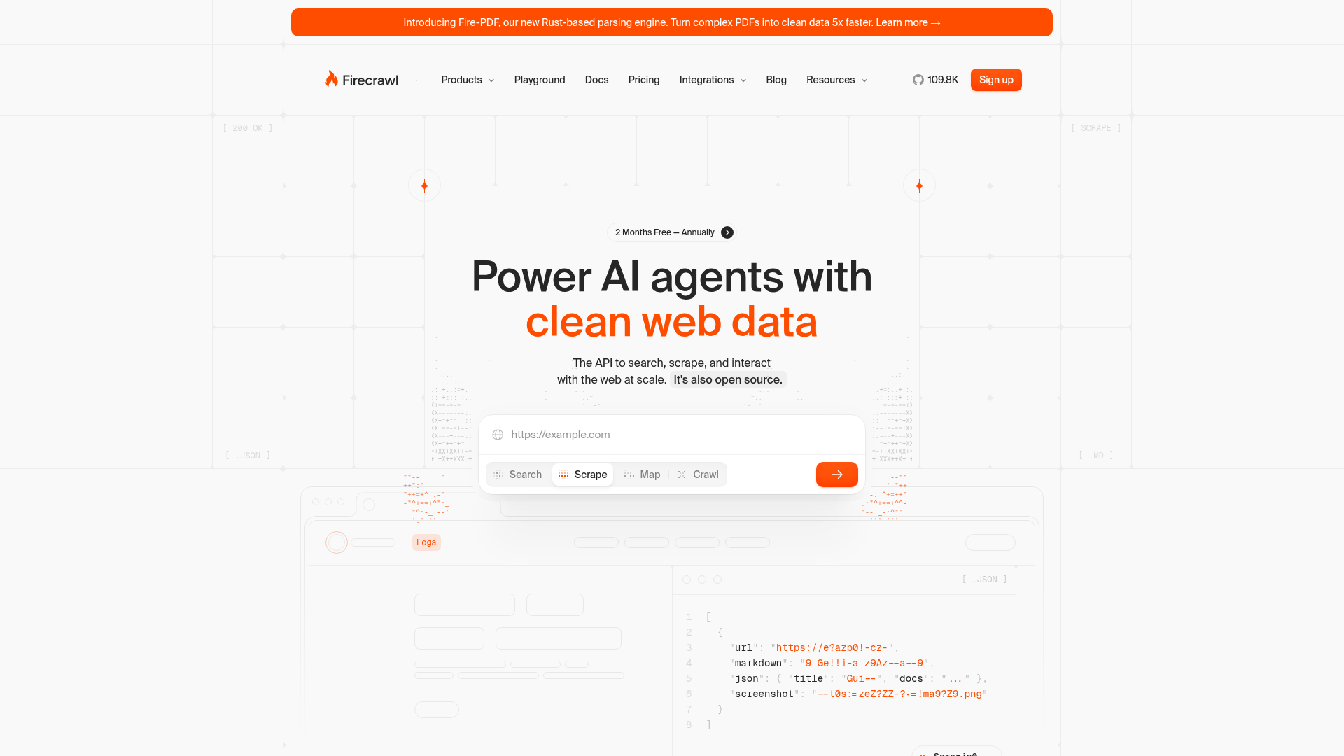 Firecrawl homepage