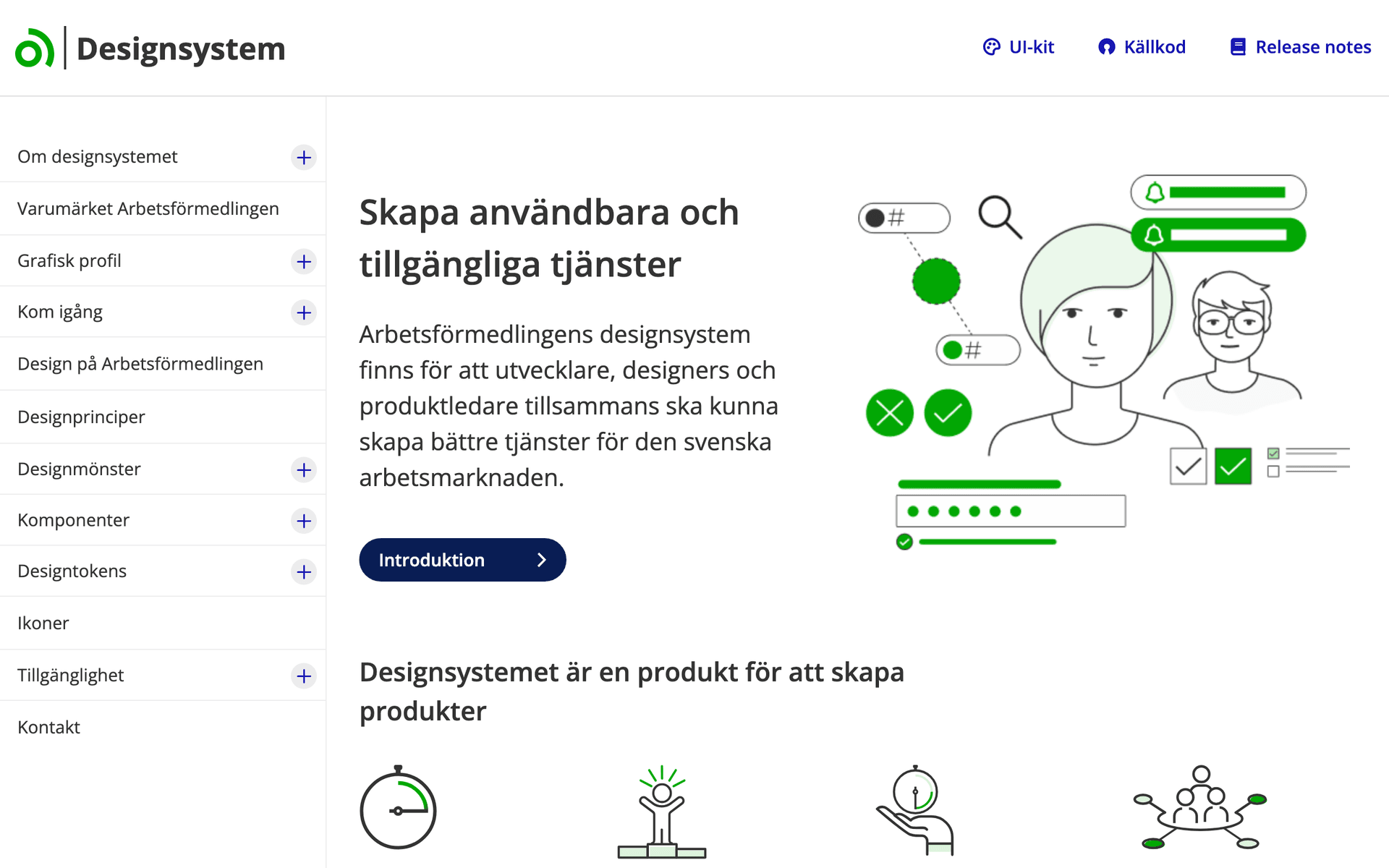 Arbetsförmedlingen Designsystem