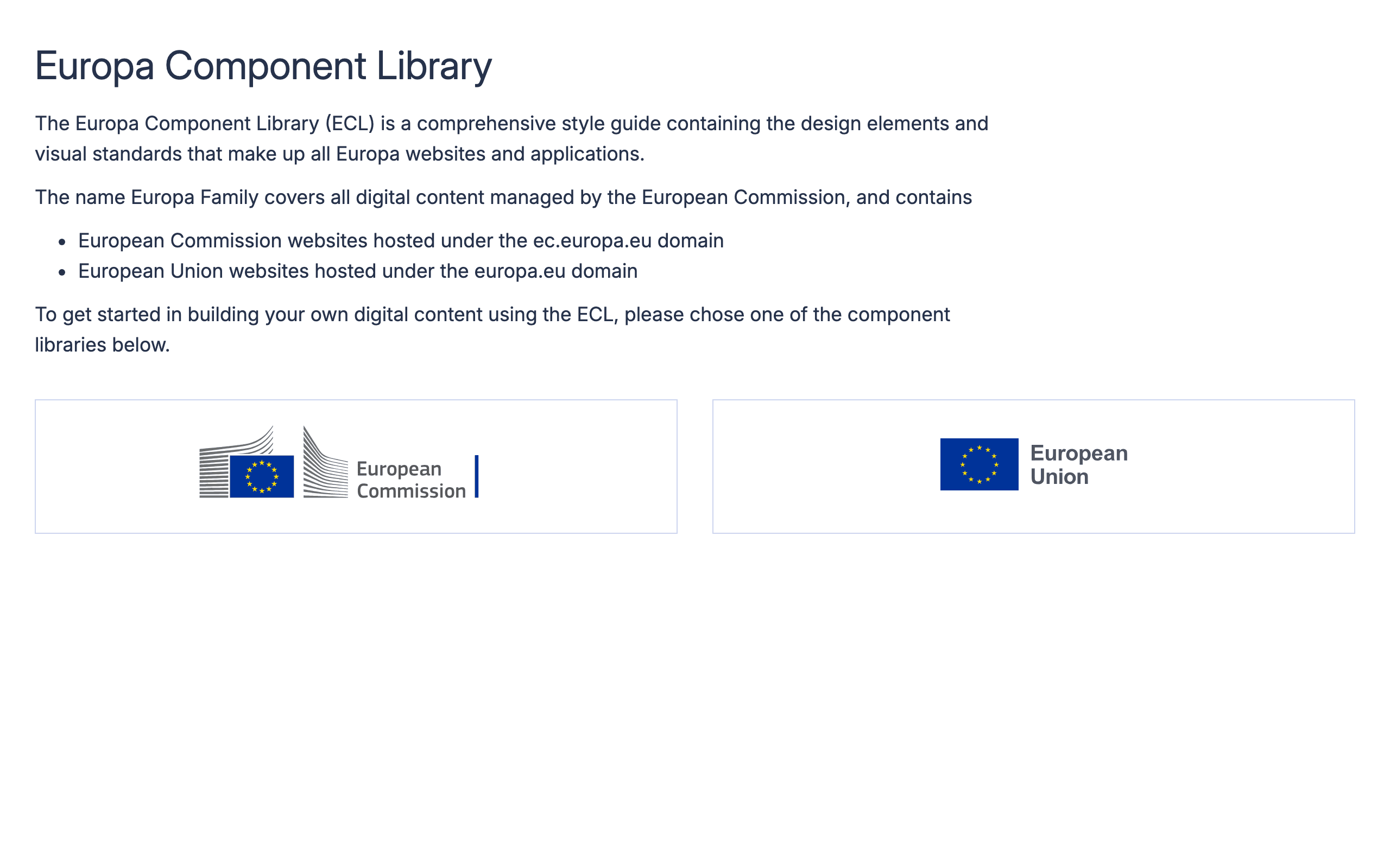Europa Component Library