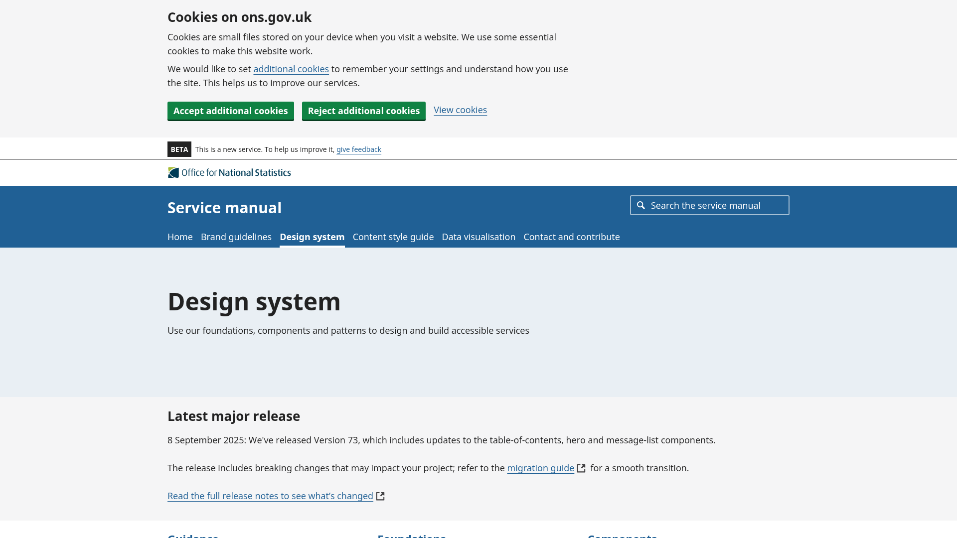 ONS Design System