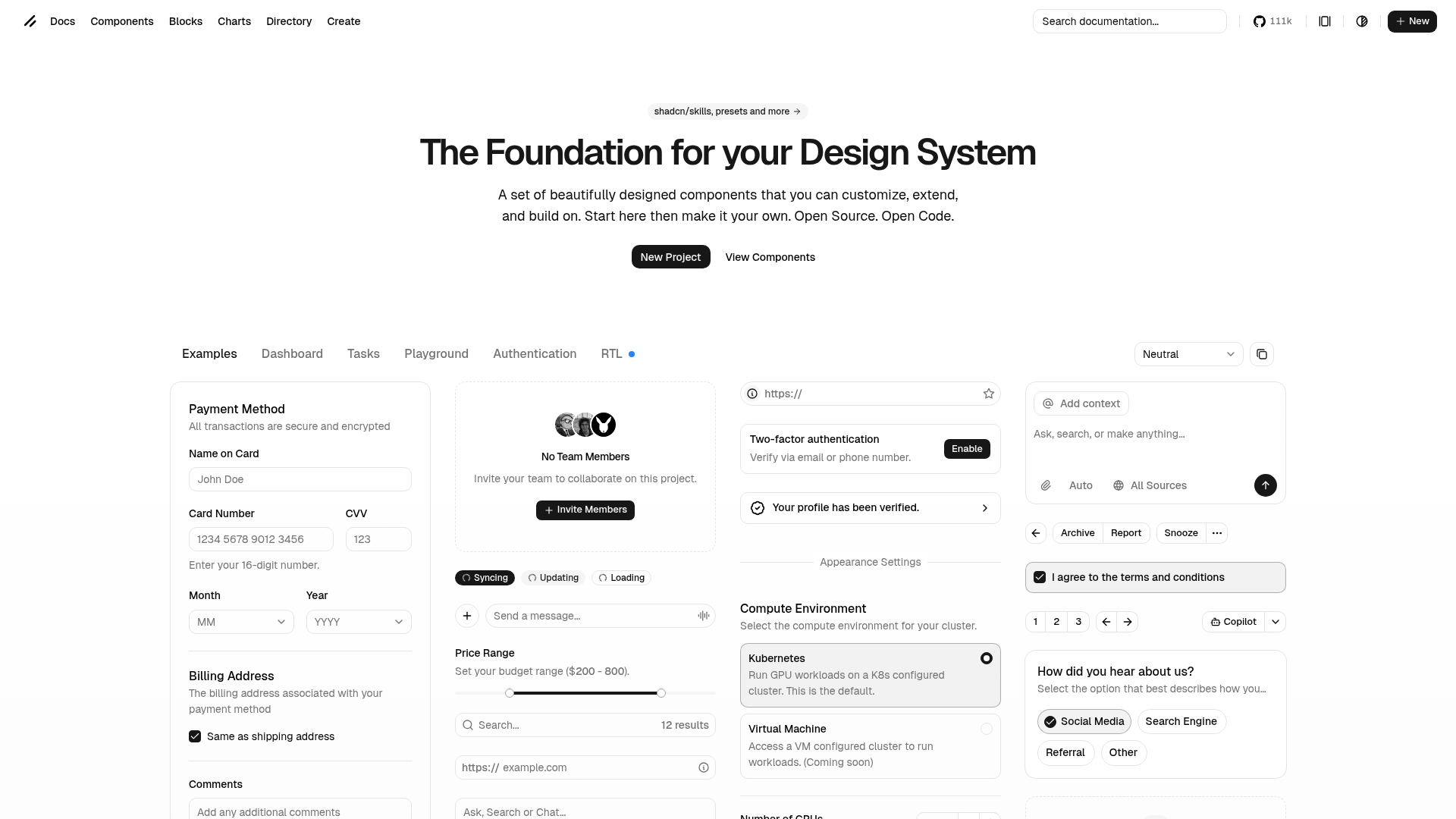 shadcn/ui
