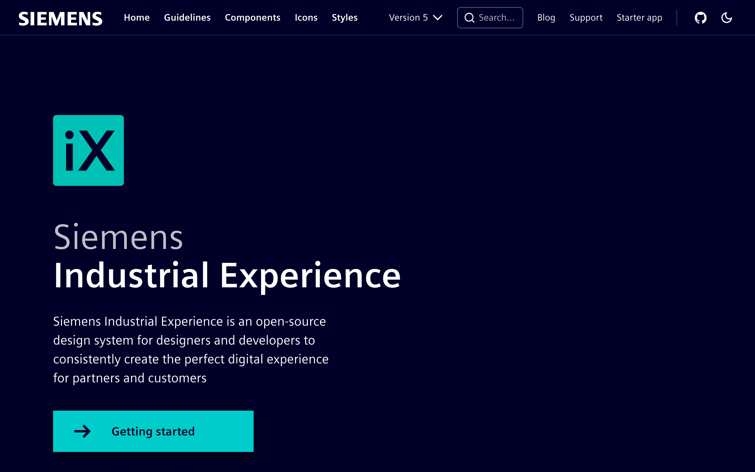 Siemens Industrial Experience (iX)