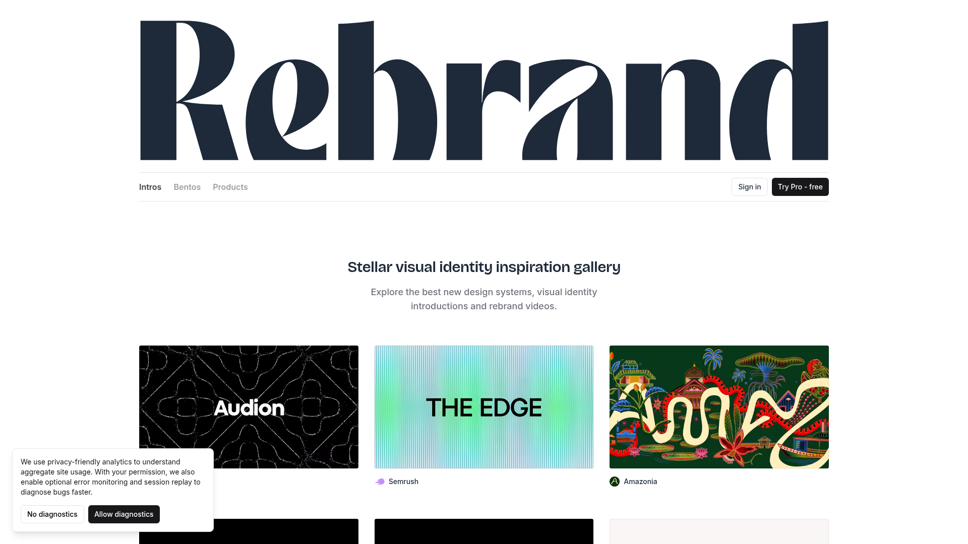 Rebrand Gallery — curated brand redesigns and identity work